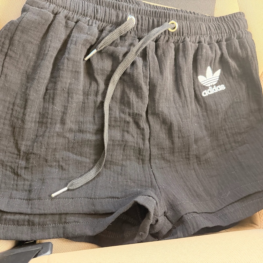 Adidas Black Drawstring Shorts - image 1